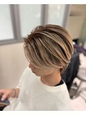 白髪ぼかしハイライト