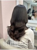 パーマ/パーマスタイル/コテ巻き風パーマ/レイヤーカット