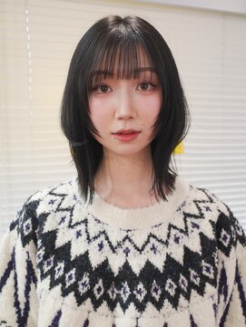 カシェル トウキョウ(Cashel Tokyo) 暗髪 レイヤーカット 顔まわりレイヤー レイヤーボブ くびれボブ