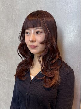 オーダー(OORDER) [KAGIWADA]顔まわりレイヤー/レイヤーカット/ボルドー