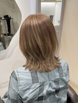 ロエ(loe) 白髪多めさんおすすめ☆ハニーベージュ×レイヤー