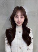 着物ヘア/大人ガーリー/ダークアッシュ/似合わせカット/渋谷