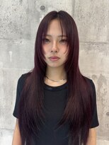ワンズオゼ 渋谷(ONE's oze) ハイトーン/ダブルカラー/大人ガーリー/ダークアッシュ/似合わせ