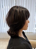 アッシュ 仙川店(Ash)&nbsp;くびれミディアム30代40代50代60代黒髪小顔レイヤー白髪ぼかし