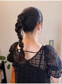およばれヘアセット