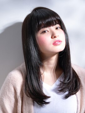 ネオリーブアオバ 高田馬場店(Neolive aoba) 【高田馬場/aoba】艶感upの黒髪ロングストレートスタイル