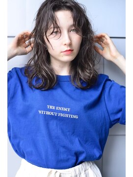 ロロ(ro-ro) 【恵比寿ro-ro】セミウェットウェーブ×小顔見せヘア