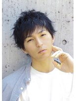 ゼンコー アオヤマ(ZENKO Aoyama)&nbsp;黒髪×短髪×無造作パーマ[表参道/青山/表参道駅/メンズパーマ]