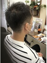 コアフィールフィス(COIFFURE fils)&nbsp;【見附　今町】ソフトフェードカット　刈り上げ　黒髪　似合わせ