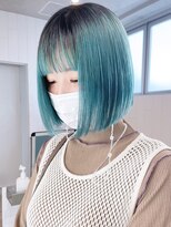 アルバム 渋谷パルコ(ALBUM)&nbsp;切りっぱなしボブ_グレージュカラーボブウルフ_ba357621