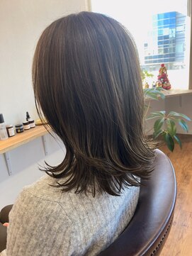 ドルチェ(dolce) オリーブアッシュベージュ大人キレイ 明石魚住美容室dolce