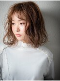 ブラッドオレンジふんわりカール金髪ボブx北浦和10代20代30代