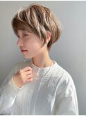 大人カジュアルレイヤーショート