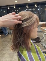 ヘアーブレイス(hair brace) ベージュ＋インナーサーモンピンク　stylist聖斗