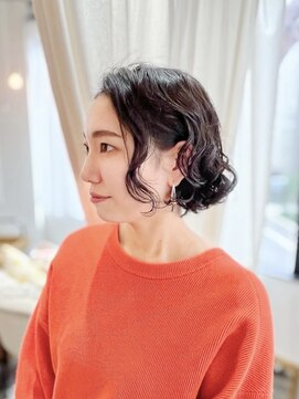 ウミネコ美容室 センター北hanare店(Umineko美容室) 外ハネボブカール