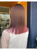 オアシス(oasis)&nbsp;【oasisマミ】切りっぱなしロブ/ピンクグラデーションカラー
