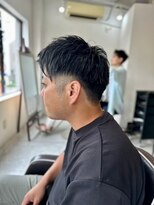 ソイクフ(SOY KUFU)&nbsp;MEN'SHAIRアッシュブラックベリーショートダークアッシュ