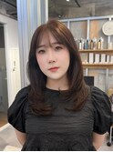 ダブルカラー/大人ボブ/黒髪スタイル/髪質改善/縮毛矯正