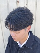 オートクチュール ランコントレ(Haute Couture Rencontrer) 【好印象メンズ】軽やかなフェザーパーマセンターパート