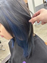 アジールヘア 北千住駅西口店(agir hair) ブルーイヤリングカラーイルミナカラー北千住