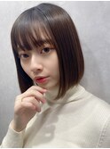 ボブルフ/ネビージュ/ワンレン/小顔/黒髪/髪質改善/錦糸町