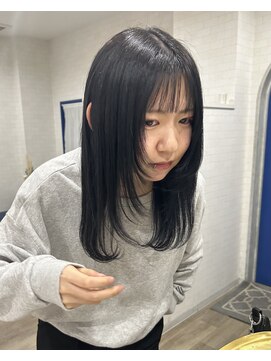 シェミール(CHEMIR) レイヤーカット × ブルーブラック 【髪質改善/レイヤー】