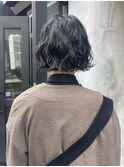 山本/ボブパーマ前髪パーマニュアンス切りっぱなし吉祥寺顔周り