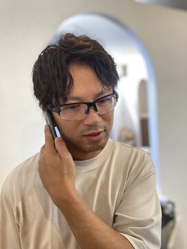 メンズヘアサロン ソラ(sora) センターパートソフトツイスト