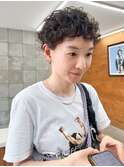 ピクシー　ショート　パーマ　ベリショ　くるくる　くせ毛風