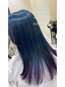 フレイムス 浦和美園駅東口(Frames) 【KEISUKE】　ミッドナイトパープル＆ブルー×グラデーション