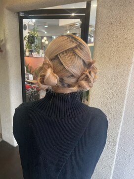 ヘアセット　ニュアンスツイン