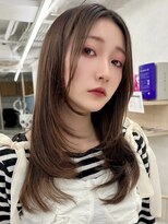 エジョン 三鷹店(Aejon)&nbsp;三鷹レイヤーカット韓国ダブルカラー顔周り前髪カットボブ