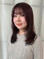 リュミエ ドゥ マッシュ(Lumier de mashu)&nbsp;ローズブラウン/ワンホンレイヤー/ハッシュカット/カシスピンク