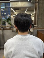 タメ(tame-) サーフカール/フェザーパーマ/ブルーブラック【都賀/メンズ】
