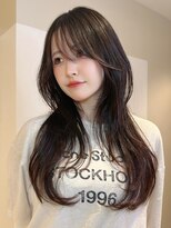 ボヌール 銀座(Bonheur)&nbsp;アンニュイなうざバング◇大人カジュアルなニュアンスウルフ