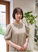 【骨格補正】丸みショート×小顔カット