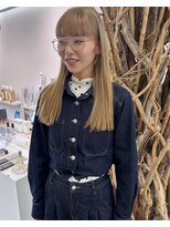 ソーソー(SoSo)&nbsp;ミルクティーブロンドダブルカラー×ブロンドカラー5.21