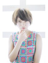 ポルトアズール(porteazur)&nbsp;透明感の外はねショートボブ