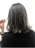 小顔外ハネミディアムハイライトカラー【銀座/銀座駅】