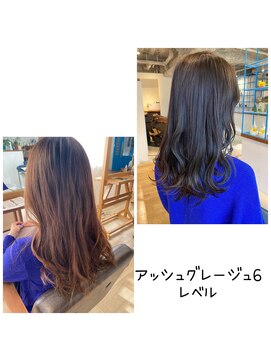 ヘアーサロン クスキ(hair salon KUSUKI) アッシュグレージュ6レベル