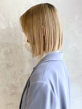 アルバム 渋谷パルコ(ALBUM) 前下がりボブ_グレージュカラーボブウルフ_ba397342