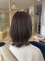 アドラーブル 長岡リップス旭岡店(adorable)&nbsp;外ハネボブ×ナチュラルグレージュ×20代30代