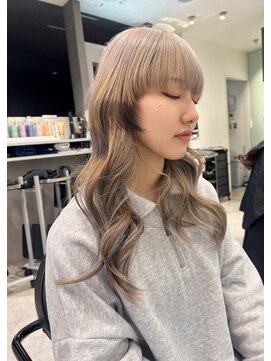 リリー(Lilley) 【lilley 稲永麻衣】デザインカラー+ウルフカット+天神韓国ヘア