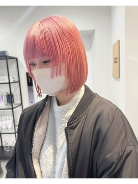 ギグスダブル 栄店(gigs double) 似合わせカット/ブリーチカラー/ホワイトピンク
