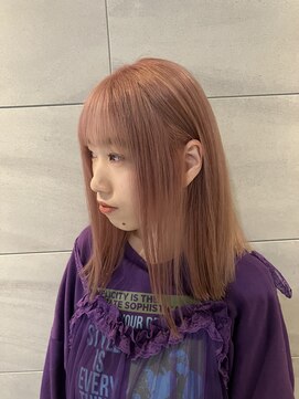 リー 京橋(Lee) 【Lee京橋】ボブ×ピンクベージュ