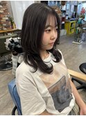 『京都 山科 ルーナヘアー』ミディアム レイヤー ウルフ