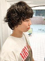 ラレイ ハラジュク(Lalei harajuku)&nbsp;原宿/マッシュショート/スパイラルパーマ/ショートパーマ/黒髪