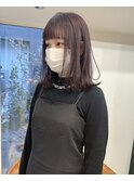 ミディアムレイヤー×ラベンダーグレージュ