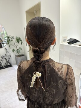 ジーナ 福岡天神(Zina) 《Zina福岡天神》編み下ろしヘアセット