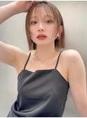 切りっぱなしボブ/外ハネボブ/似合わせカット/メルティーカラー